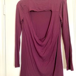 Aerie “Just Add Leggings” burgundy tunic